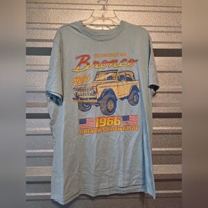 Ford Bronco 1966 Graphic Tee in Light Blue